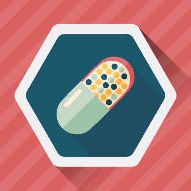 Uzun gölgeli yassı haplar