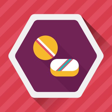 Uzun gölgeli yassı haplar