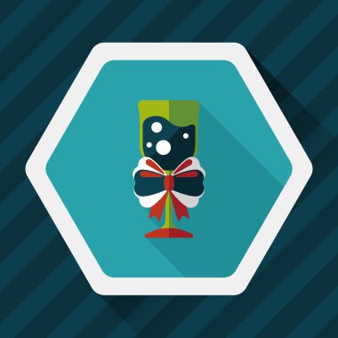 Uzun Gölge, eps10 Noel kokteyl düz simgesiyle