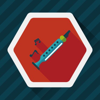 kaydedici düz simgesi ile uzun gölge, eps10