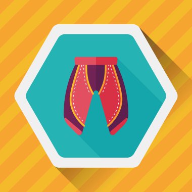 Uzun Gölge, esp10 ile bisiklet şort düz simgesi