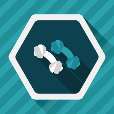 Uzun Gölge, eps10 ile evde beslenen hayvan kemik düz simgesi