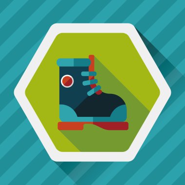 uzun gölge ile çizme düz simgesi