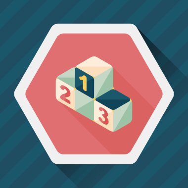 Uzun Gölge, eps10 ile kazanan podyum düz simgesi