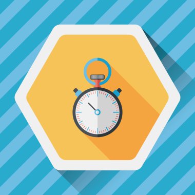 Uzun Gölge, eps10 ile kronometre düz simgesi