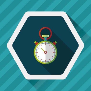 Uzun Gölge, eps10 ile kronometre düz simgesi