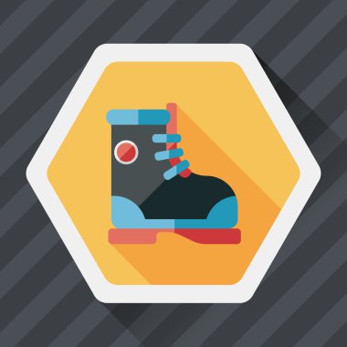 uzun gölge ile çizme düz simgesi