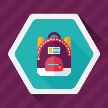 sırt düz uzun gölge simgesiyle