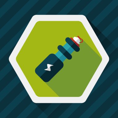 Uzun Gölge, eps10 ile spor su şişesi düz simgesi