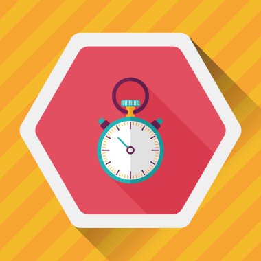 Uzun Gölge, eps10 ile kronometre düz simgesi