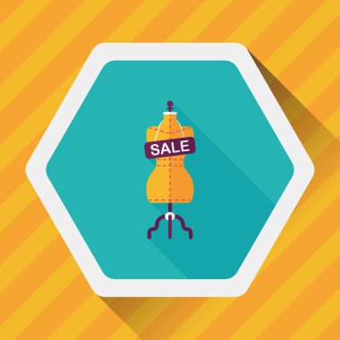 Uzun Gölge, eps10 ile alışveriş manken düz simgesi