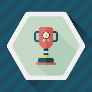 Uzun Gölge, eps10 ile kupa bardak düz simgesi