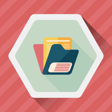 Uzun Gölge, eps10 ile klasör düz simgesi