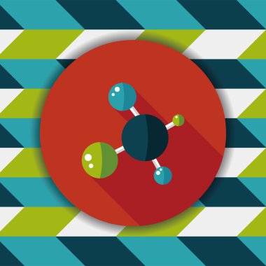 Uzun Gölge, eps10 ile molekül düz simgesi