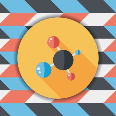 Uzun Gölge, eps10 ile molekül düz simgesi