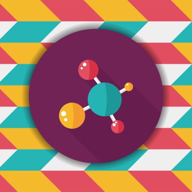 Uzun Gölge, eps10 ile molekül düz simgesi