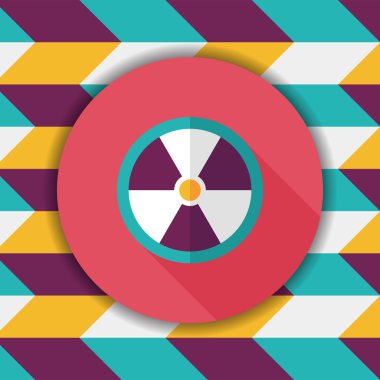 Uzun Gölge, eps10 radyasyon düz simgesiyle