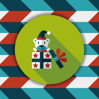 Uzun Gölge, eps10 hediye düz simgesi