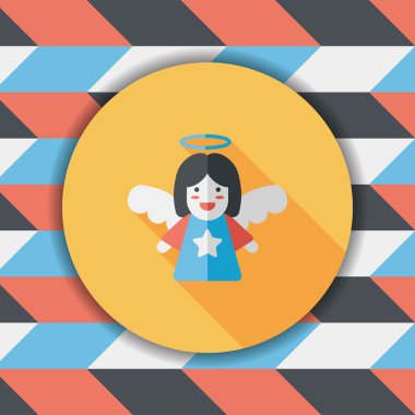 Uzun Gölge, eps10 melek düz simgesi