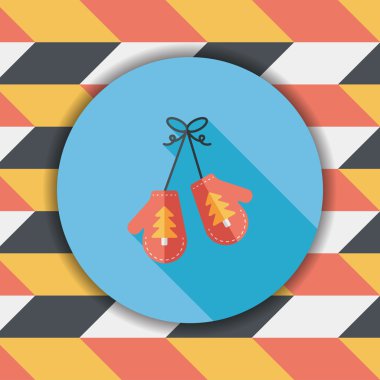 Uzun Gölge, eps10 ile eldiven düz simgesi