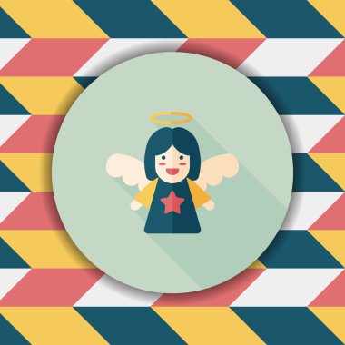 Uzun Gölge, eps10 melek düz simgesi