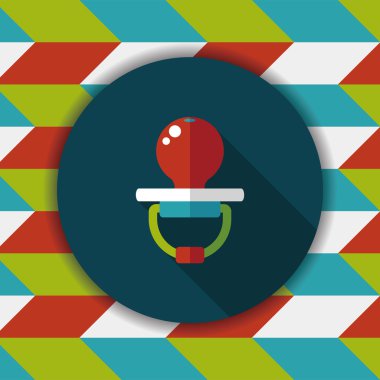 Uzun Gölge, eps 10 bebeğin kukla düz simgesiyle