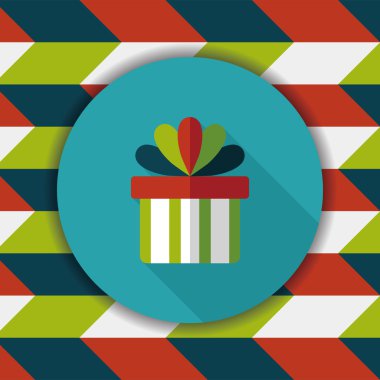 Uzun Gölge, eps10 hediye düz simgesi