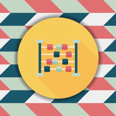 abaküs hesaplama uzun gölge düz simgesiyle