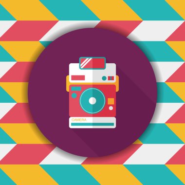 Uzun Gölge, eps10 ile kamera düz simgesi