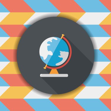 düz simge uzun gölge, eps10 ile