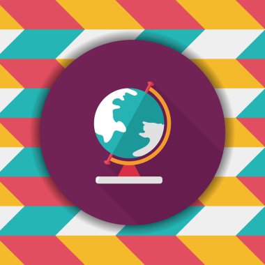 düz simge uzun gölge, eps10 ile