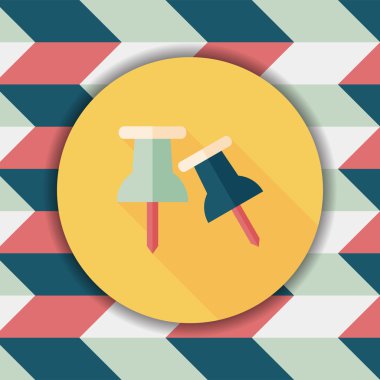 Uzun Gölge, eps10 ile itme PIN düz simgesi