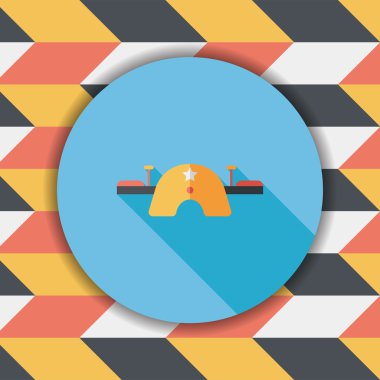 uzun gölge Bahçesi tahterevalli düz simgesi