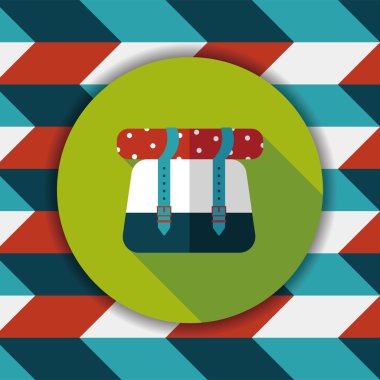 Uzun Gölge, eps10 ile düz kutsal kişilerin resmi sırt çantası