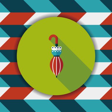 şemsiye uzun gölge, eps10 düz simgesiyle