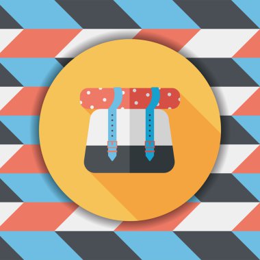 Uzun Gölge, eps10 ile düz kutsal kişilerin resmi sırt çantası