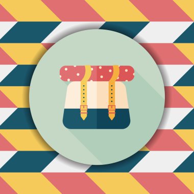 Uzun Gölge, eps10 ile düz kutsal kişilerin resmi sırt çantası