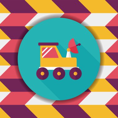 Uzun Gölge, eps10 ile alan Rover düz simgesi