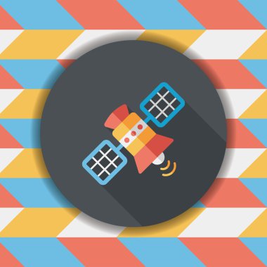 Uzun Gölge, eps10 ile uzay uydu düz simgesi