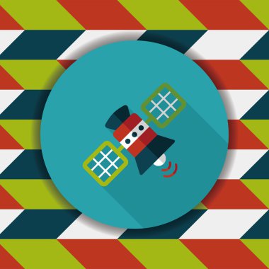 Uzun Gölge, eps10 ile uzay uydu düz simgesi