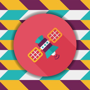 Uzun Gölge, eps10 ile uzay uydu düz simgesi