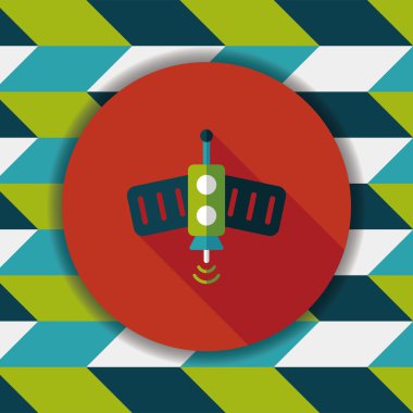 Uzun Gölge, eps10 ile uzay uydu düz simgesi