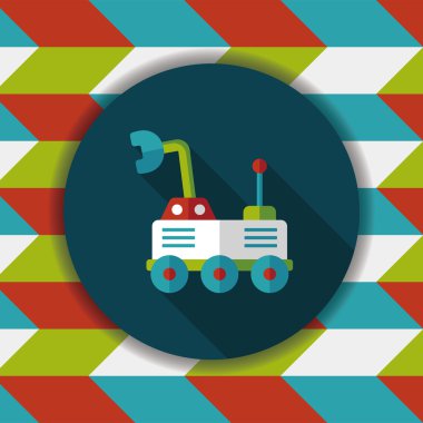 Uzun Gölge, eps10 ile alan Rover düz simgesi