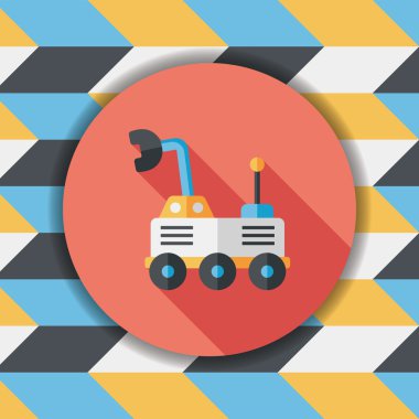 Uzun Gölge, eps10 ile alan Rover düz simgesi