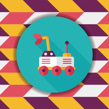 Uzun Gölge, eps10 ile alan Rover düz simgesi