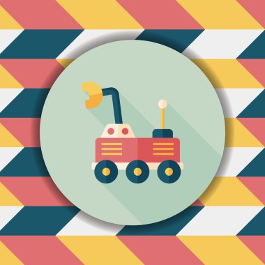 Uzun Gölge, eps10 ile alan Rover düz simgesi