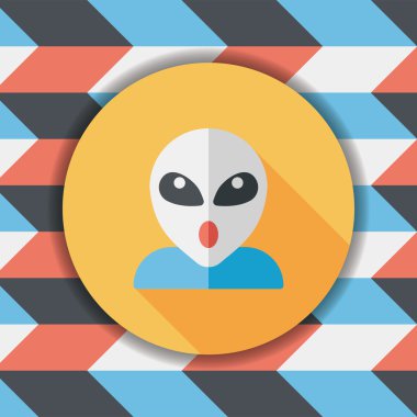 Uzun Gölge, eps10 alanı yabancı düz simgesiyle