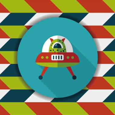 Uzun Gölge, eps10 alanı düz simgesiyle