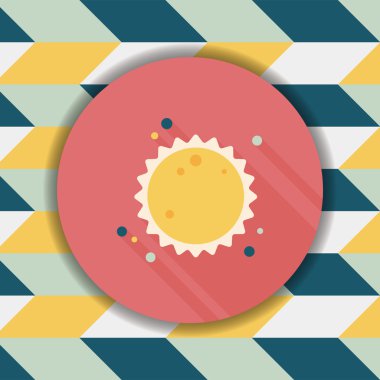 Uzun Gölge, eps10 ile alan güneş düz simgesi