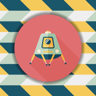 Uzun Gölge, eps10 ile alan Rover düz simgesi